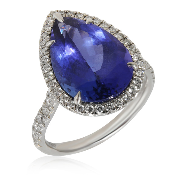 Tiffany & Co. Soleste Pear Tanzanite in Platinum 5.90 CT - Picture 3 of 5